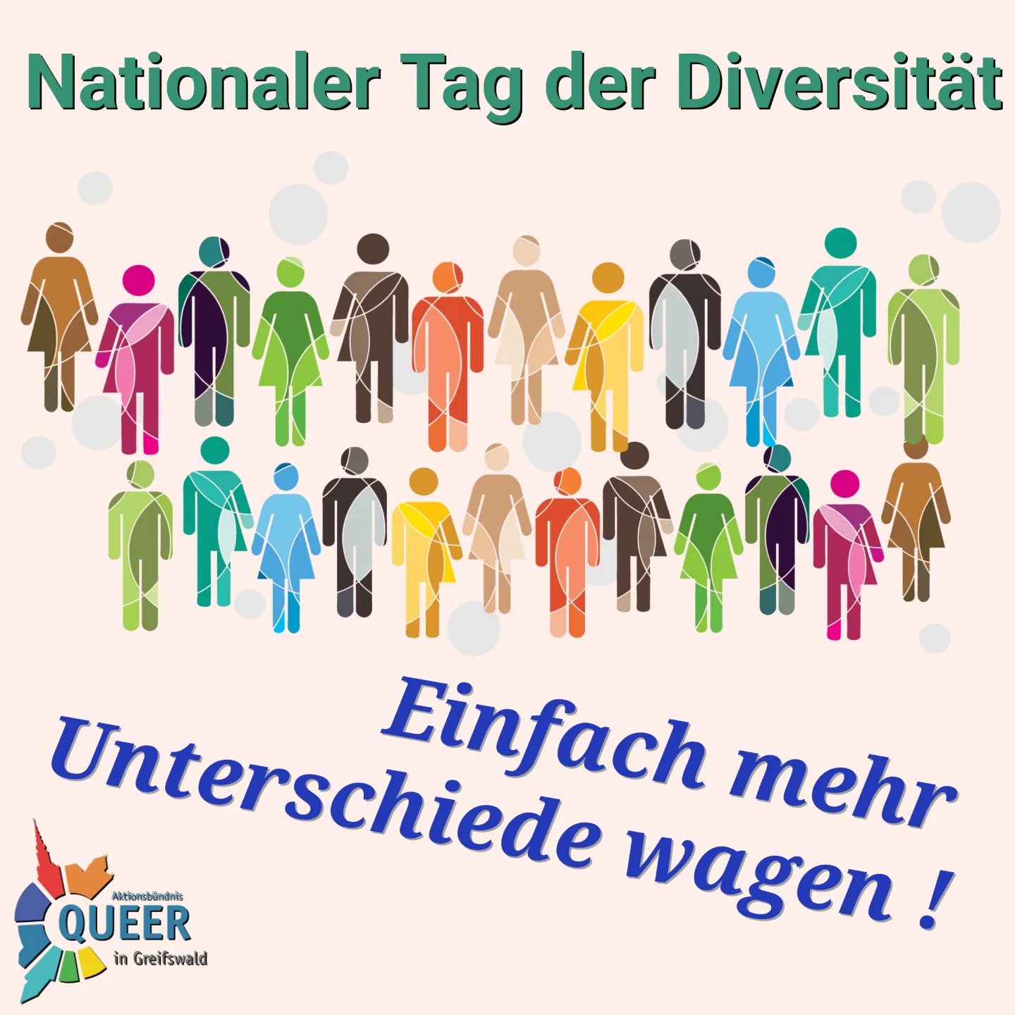 ❤️🧡💛💚💙💜
Heute ist deutscher Diversity-Tag

Also ein sehr guter Tag um daran zu erinnern: auch wir in der LSBTIQ*-Community sind in keiner homogenen Gruppen. Wir sind ein vielfältiger Haufen und das ist auch gut so. Denn Vielfältigkeit ist unsere Stärke. 

Wir sollten uns dennoch nicht alle labeln lassen, sondern unseren eigenen Weg gehen und uns selbst so wohl fühlen, wie wir nun Mal sind.
Label hin - Label her

Ist doch vollkommen egal - wir sind alle anders und alle toll so

#queer #queermv #queer_hgw #queerinmv
#pride #csd #csddeutschland #csdnord #lsvd 
#gay #lesbisch #schwul #bi #trans #inter #andersabernormal 
#Diversität #dibersity #diversityday #diversitytag